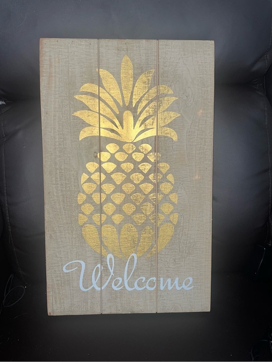 Other - Gold Pineapple Welcome Wall Sign